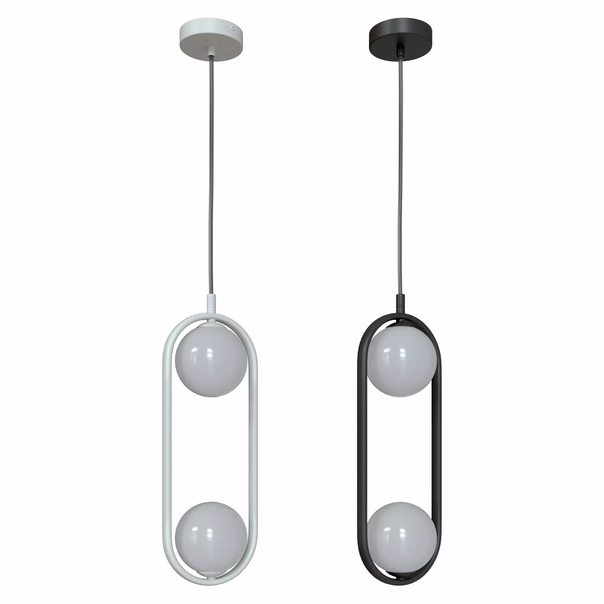 Pendant lamp Ring MOD013PL-02B and MOD013PL-02W 3D model