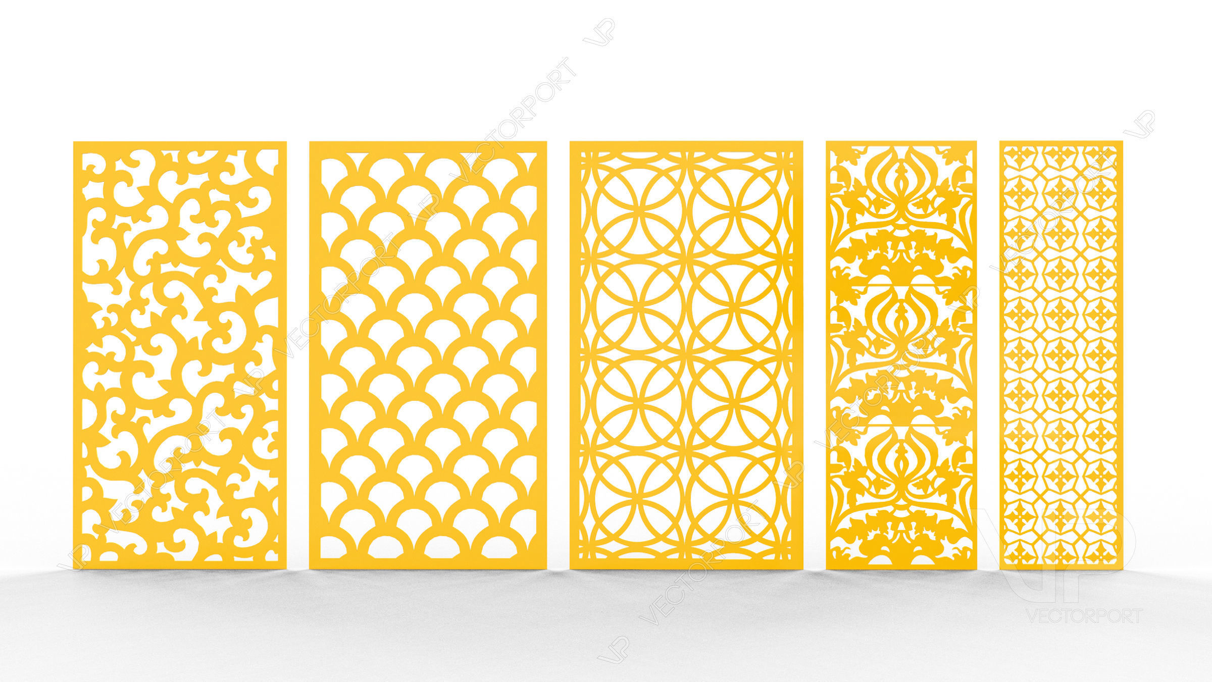 30 3D Decorative wall panels - screen SET 092 3D model_8