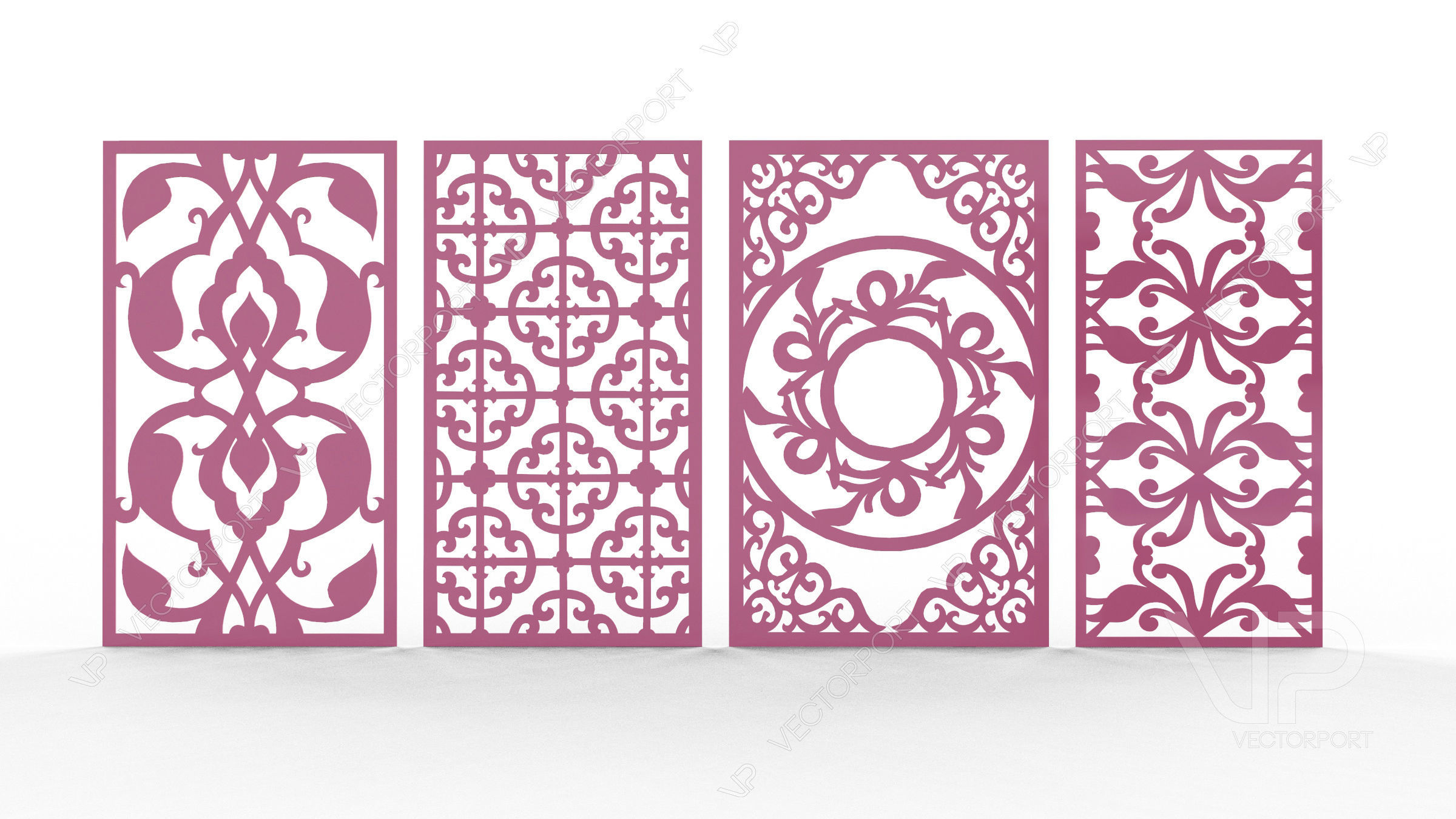 30 3D Decorative wall panels - screen SET 092 3D model_6