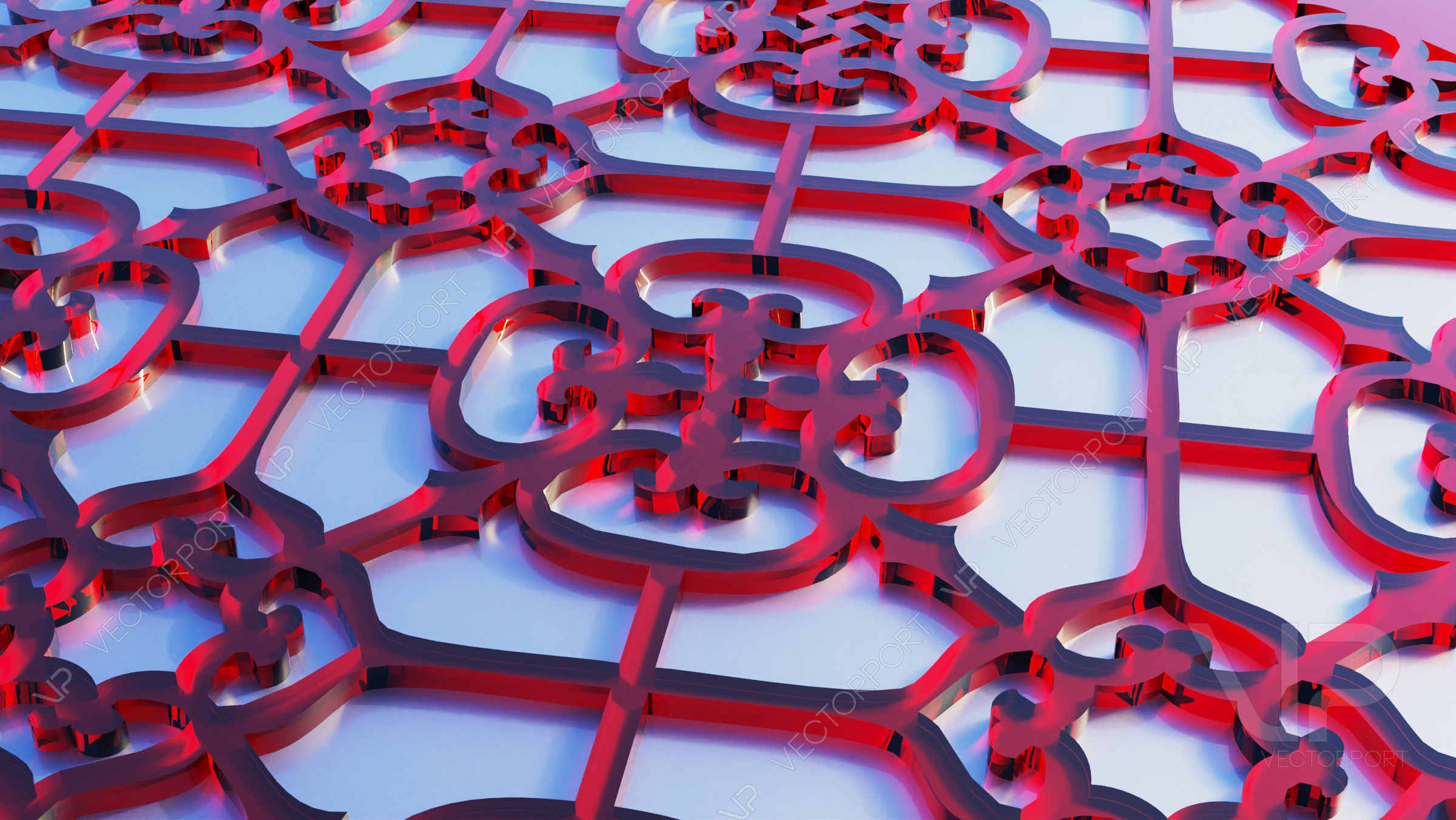 30 3D Decorative wall panels - screen SET 092 3D model_2