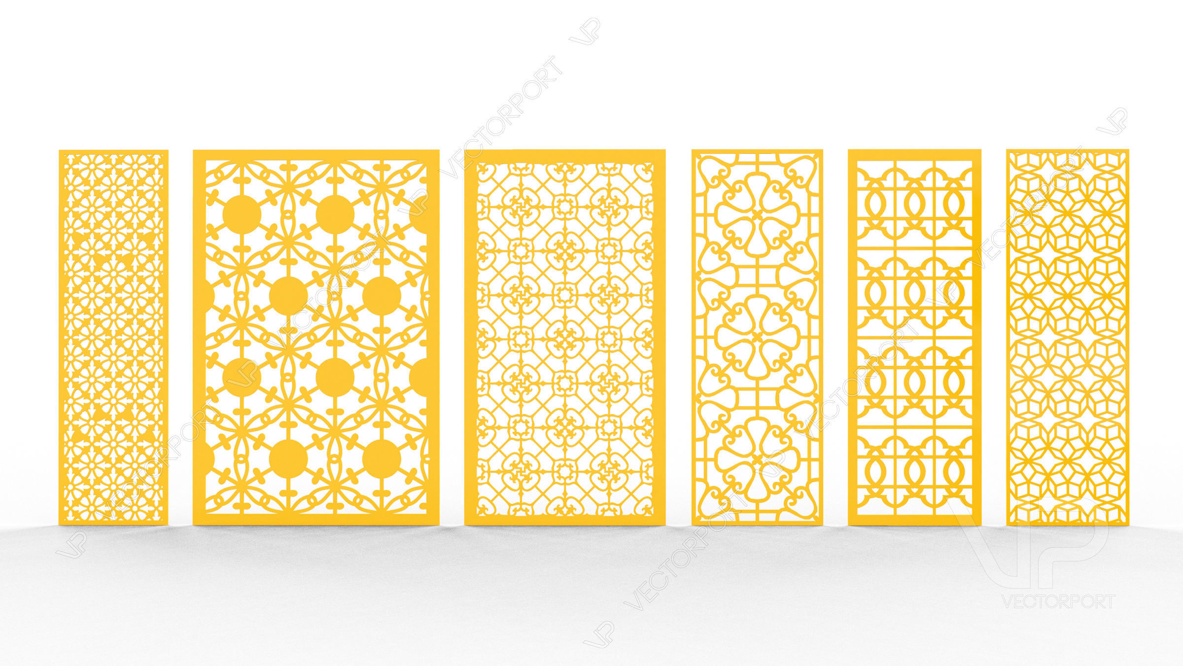 30 3D Decorative wall panels - screen SET 092 3D model_4