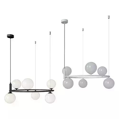 Pendant lamp Ring MOD013PL-06B and Ring MOD013PL-06W