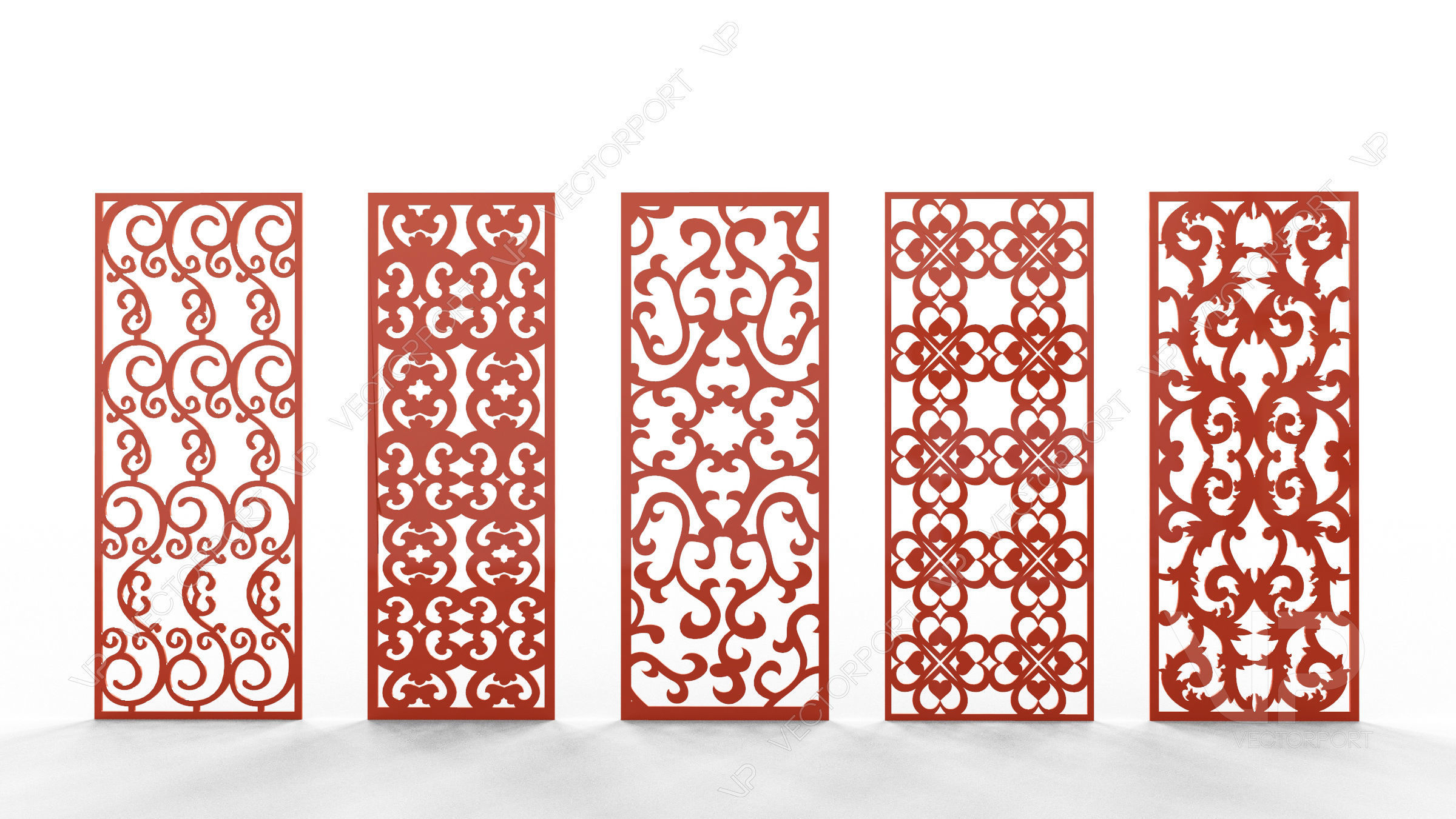 35 3D Decorative wall panels - screen SET 093 3D model_4