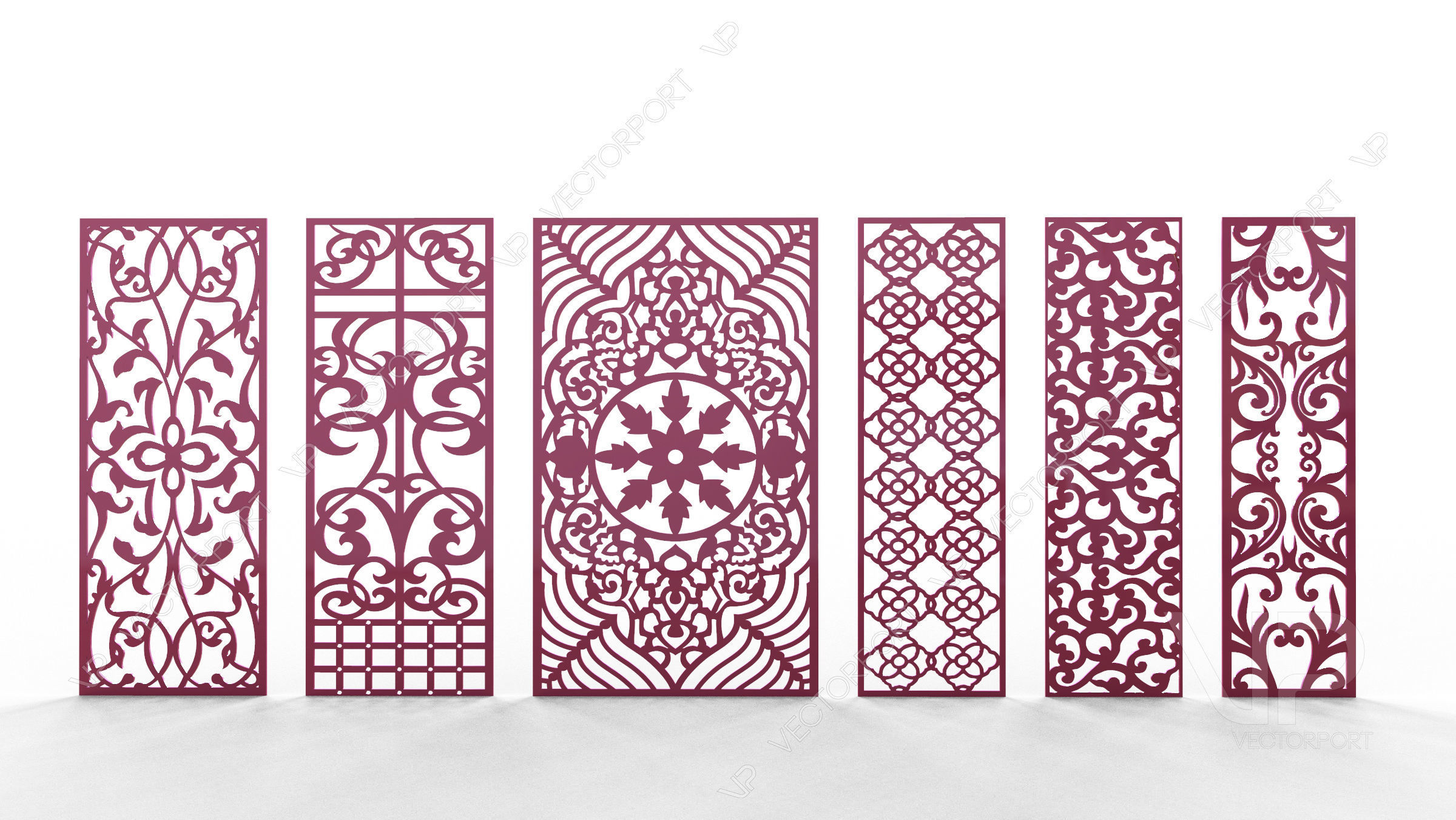 35 3D Decorative wall panels - screen SET 093 3D model_8