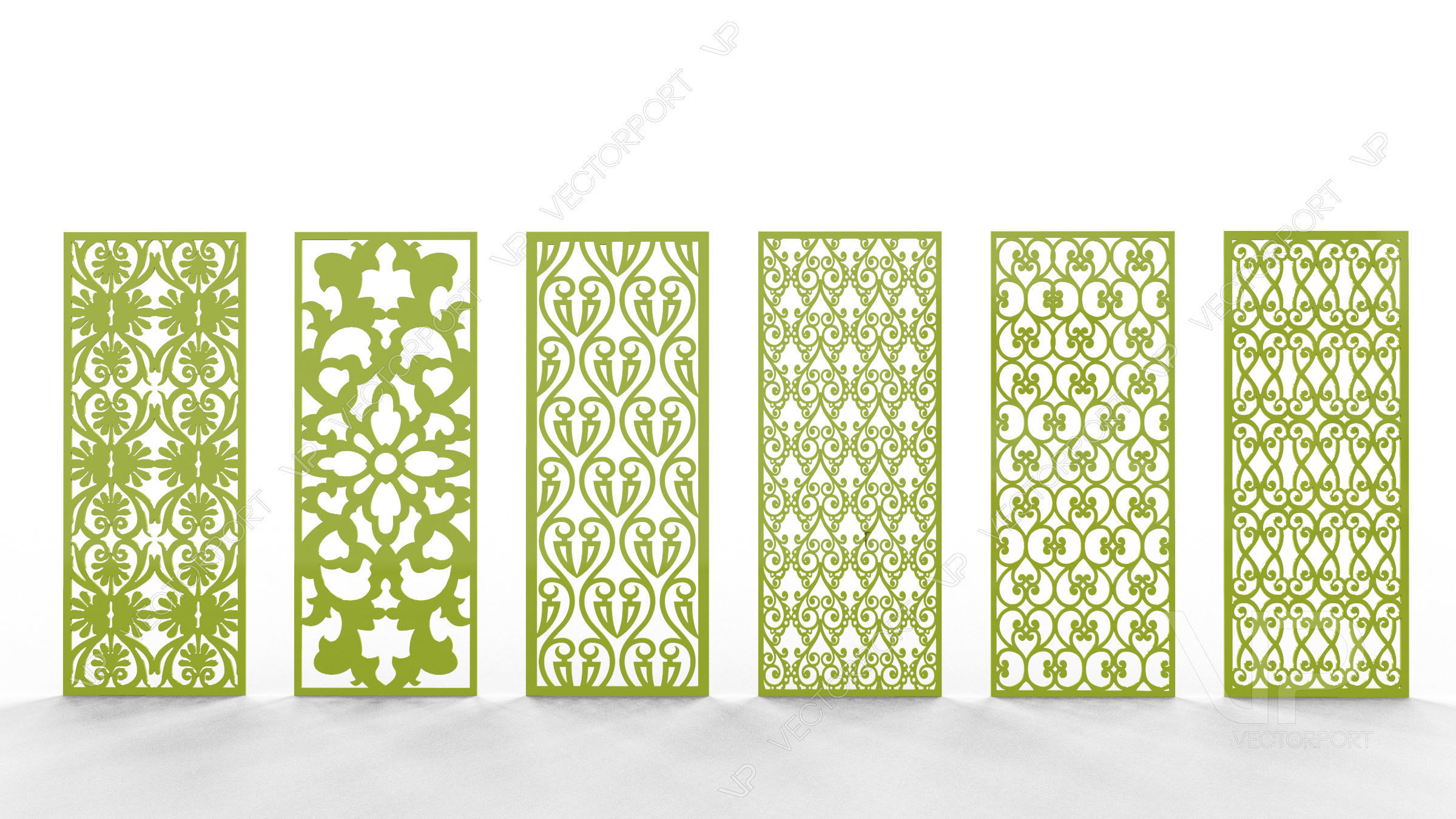 35 3D Decorative wall panels - screen SET 093 3D model_3