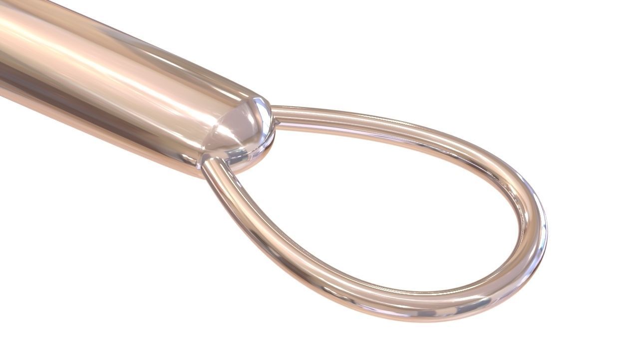 Ear wax hook Low-poly 3D model_5