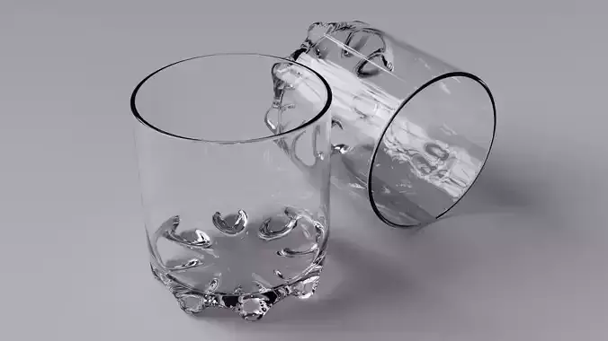 Rocks Glass 3D model