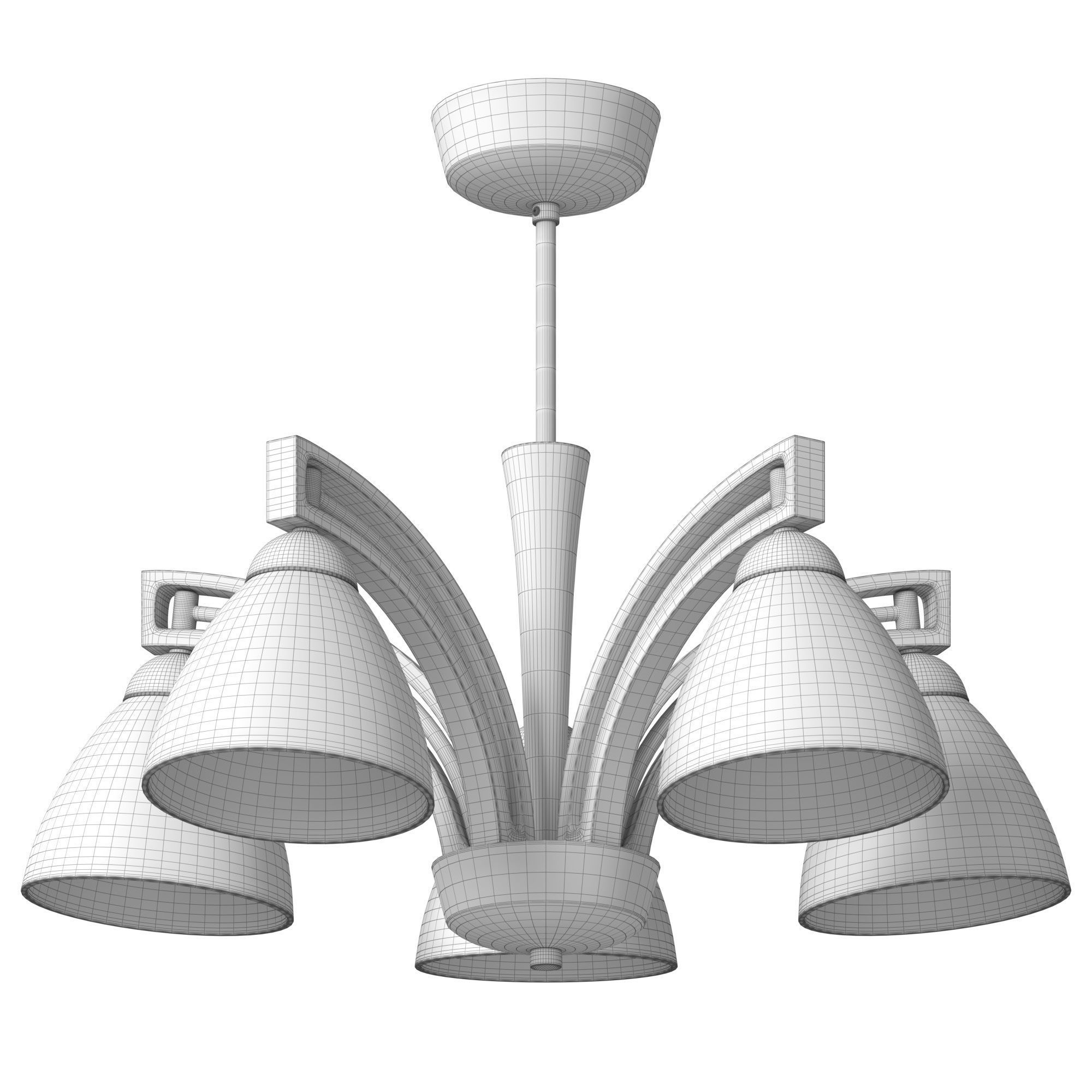 Ceiling chandelier Magnat 21355 and 21385 3D model_4