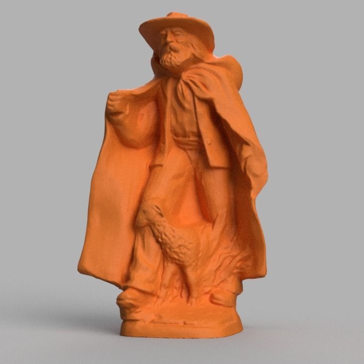 berger et son mouton  3d print  3D print model_1