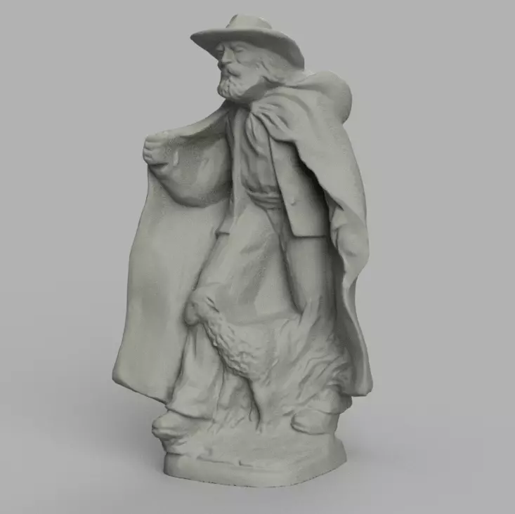 berger et son mouton  3d print  3D print model_0