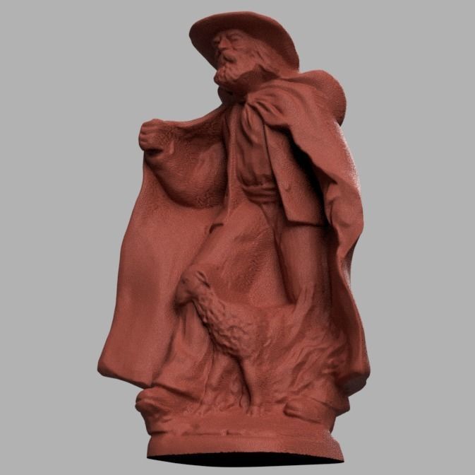 berger et son mouton  3d print  3D print model_3