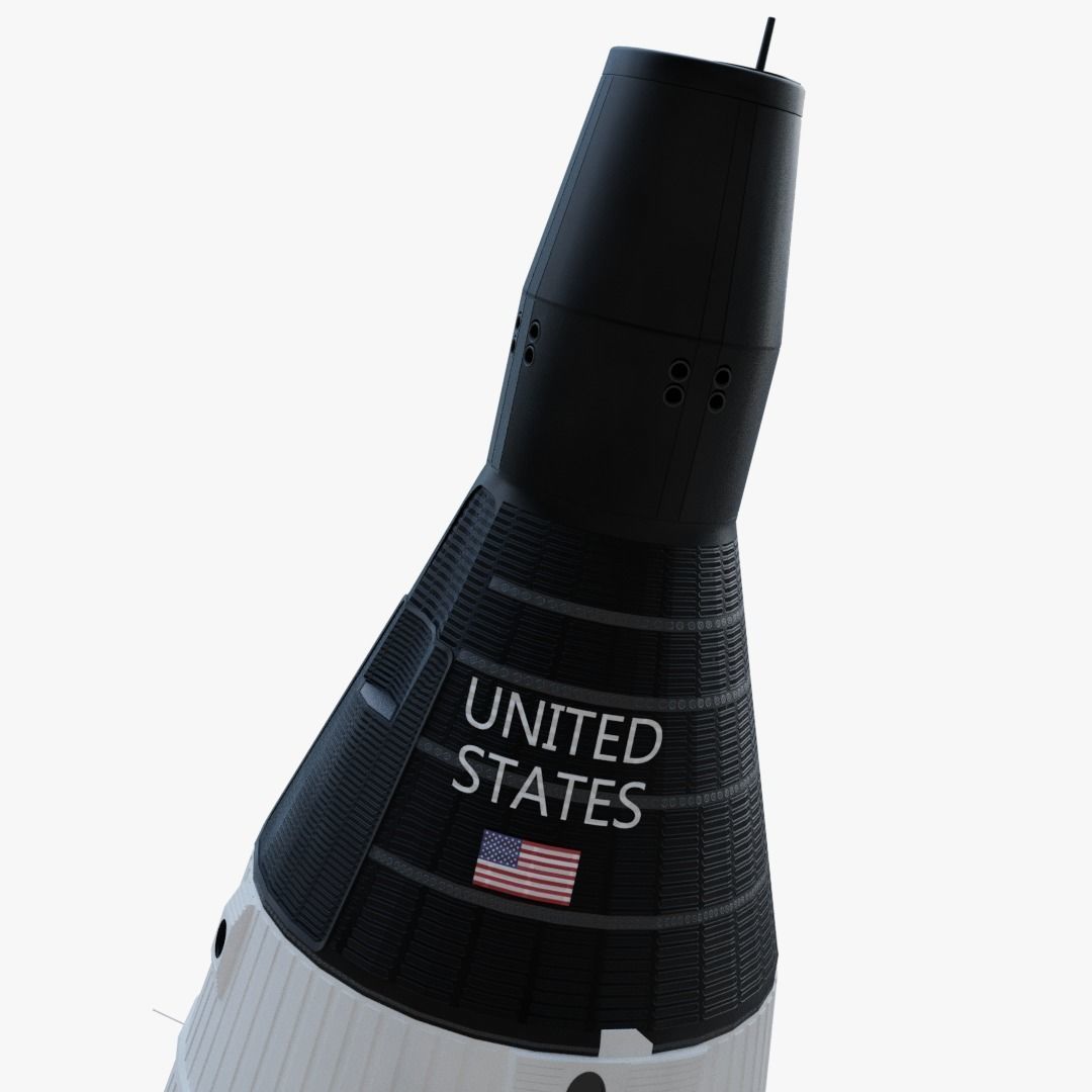 Gemini Capsule Low-poly 3D model_3