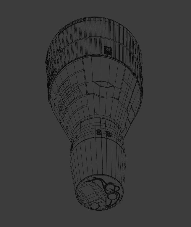 Gemini Capsule Low-poly 3D model_18