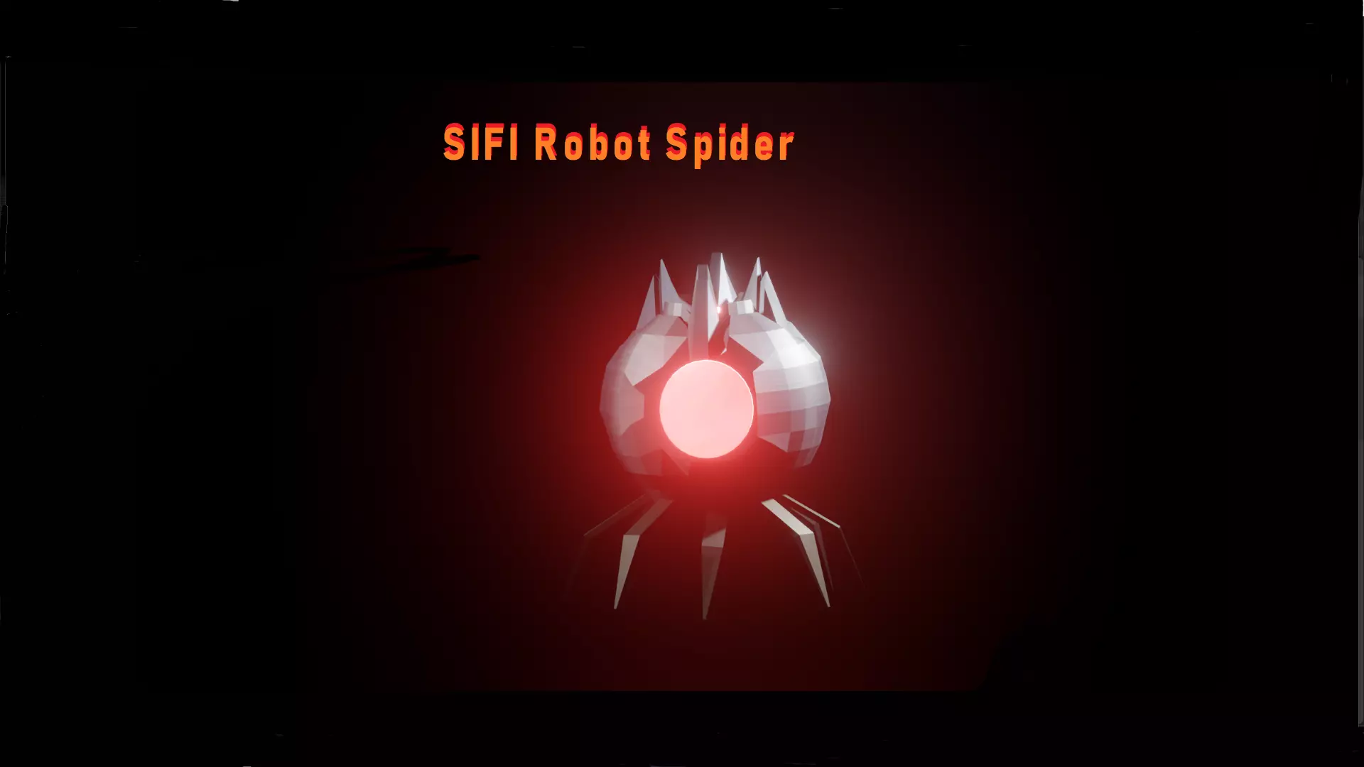SIFI Robot Spider Low-poly 3D model