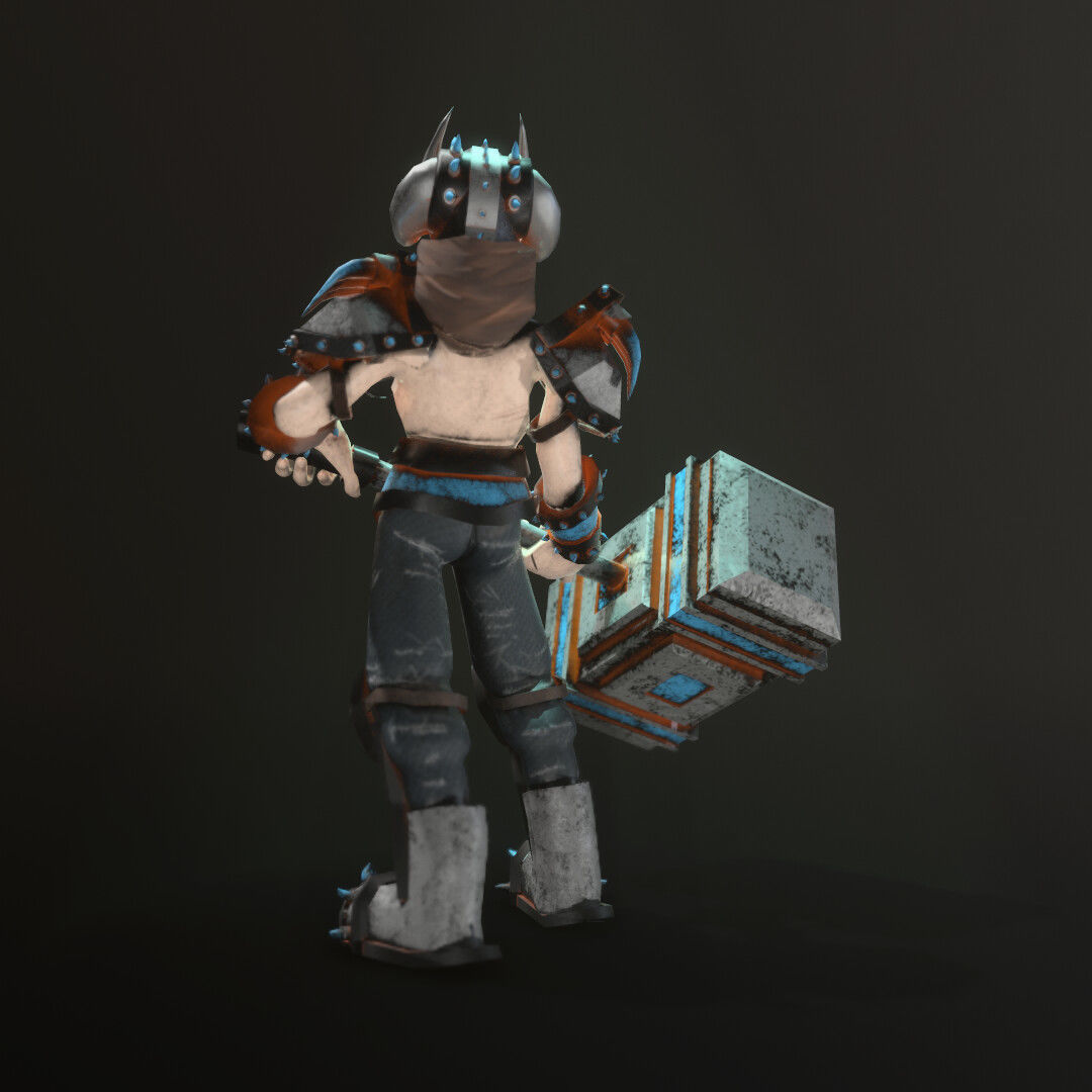 Viking DnD Character Stylized 3D printing miniature model 3D print model_5