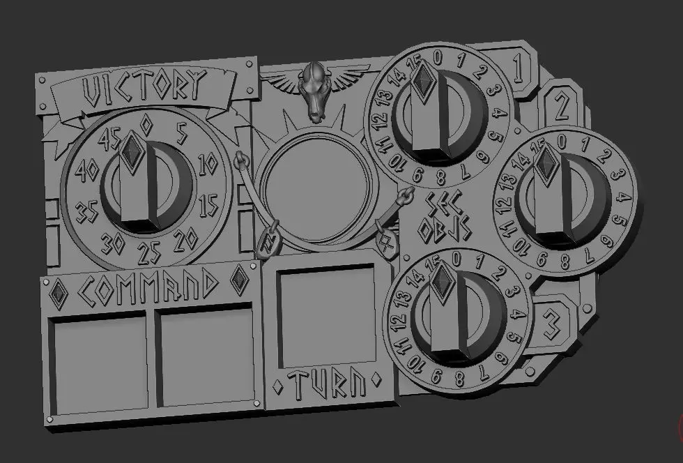 Armored Barbaric Wolf Superhuman Marine game tracker Warhammer 3D print model_0