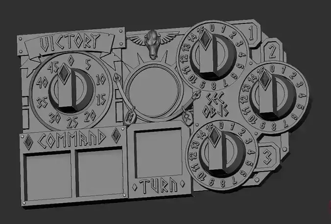 Armored Barbaric Wolf Superhuman Marine game tracker Warhammer 3D print model