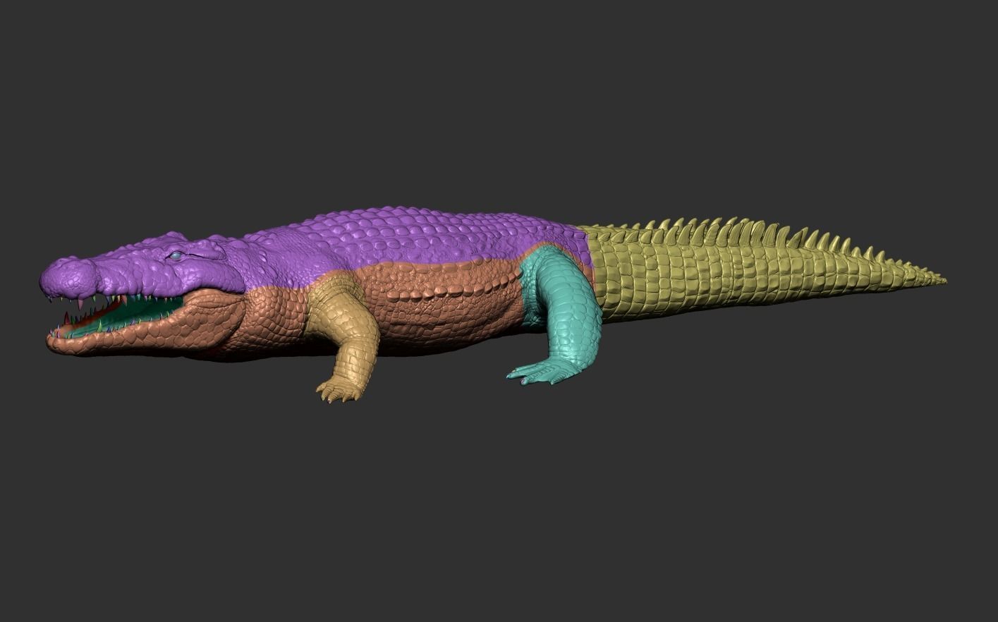 Crocodile alligator 3D model_24