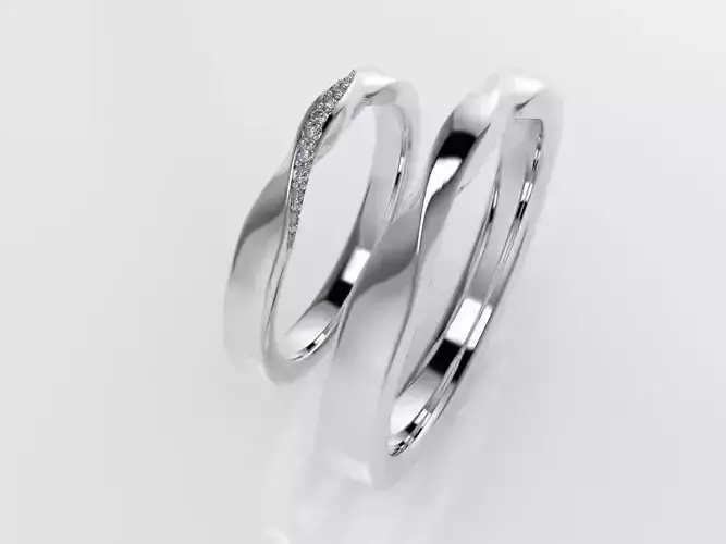 Wedding twist rings