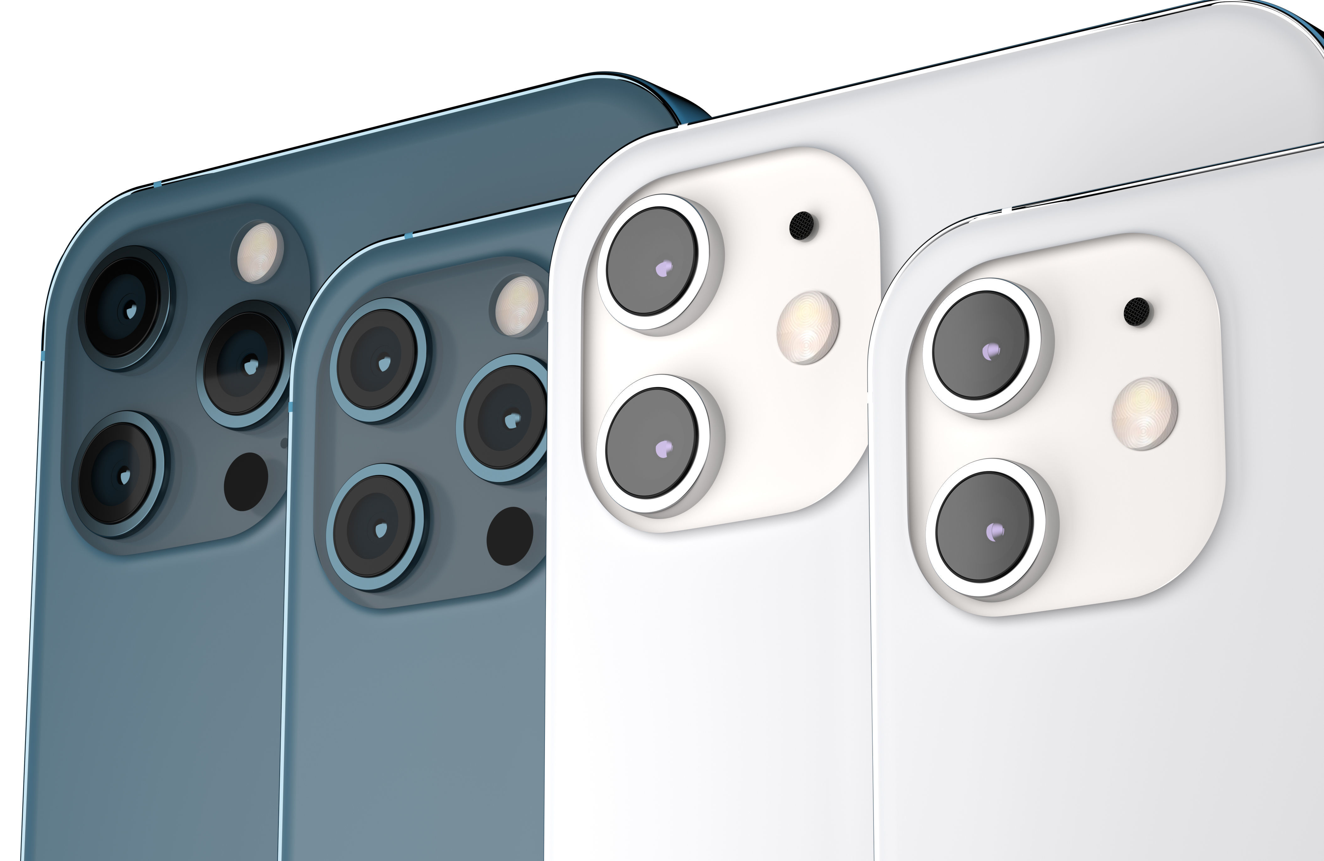 Apple 2020 iPhone Collection Low-poly 3D model_13