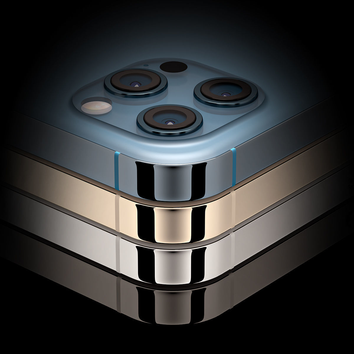 Apple 2020 iPhone Collection Low-poly 3D model_4