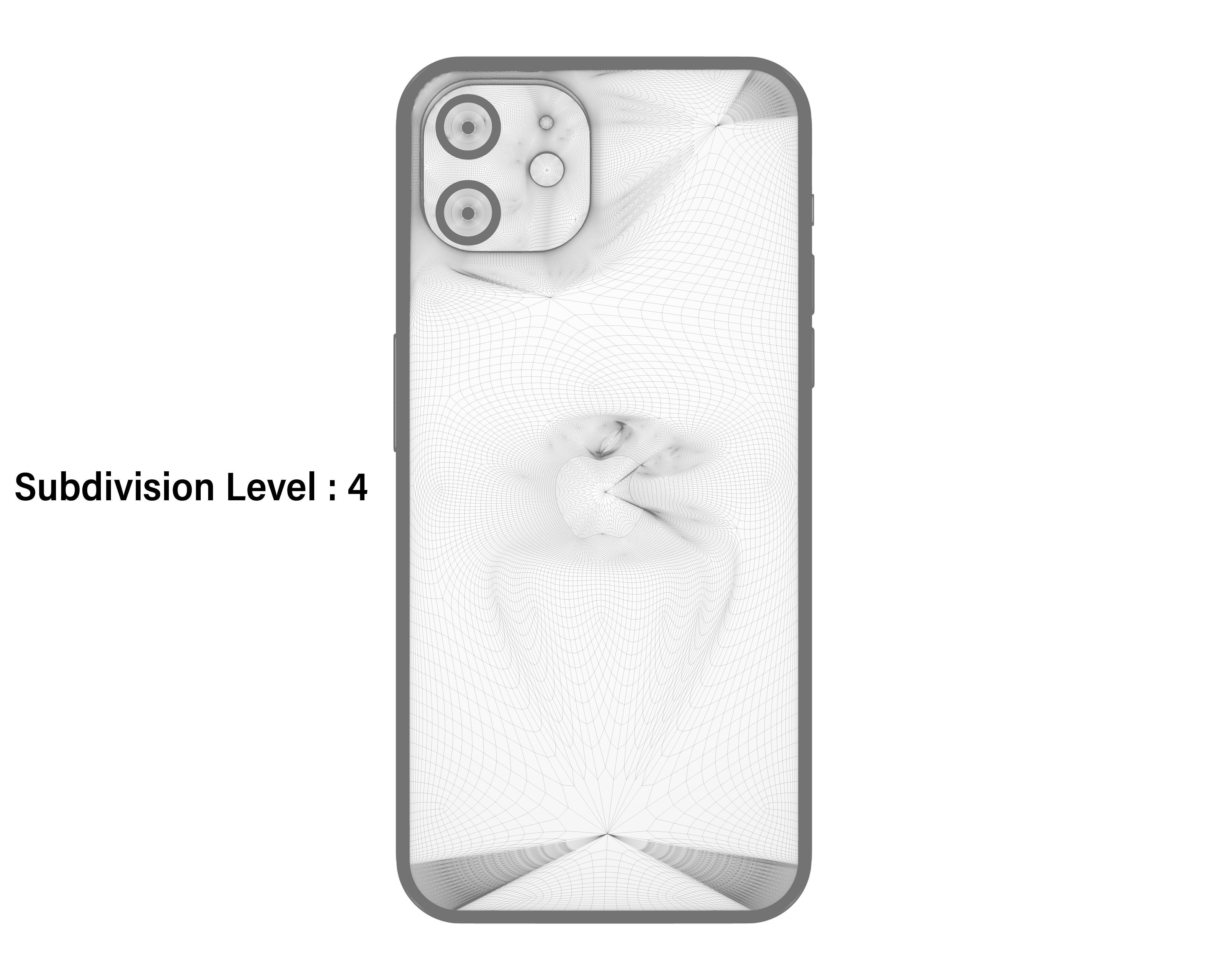 Apple 2020 iPhone Collection Low-poly 3D model_37