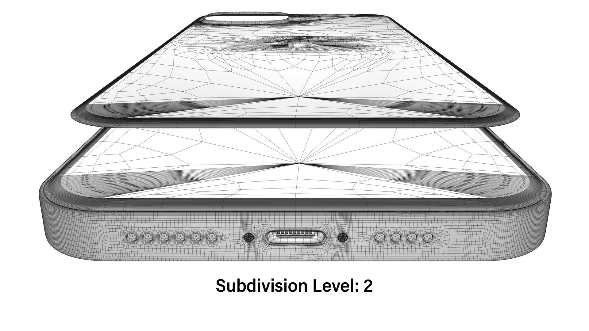 Apple 2020 iPhone Collection Low-poly 3D model_74