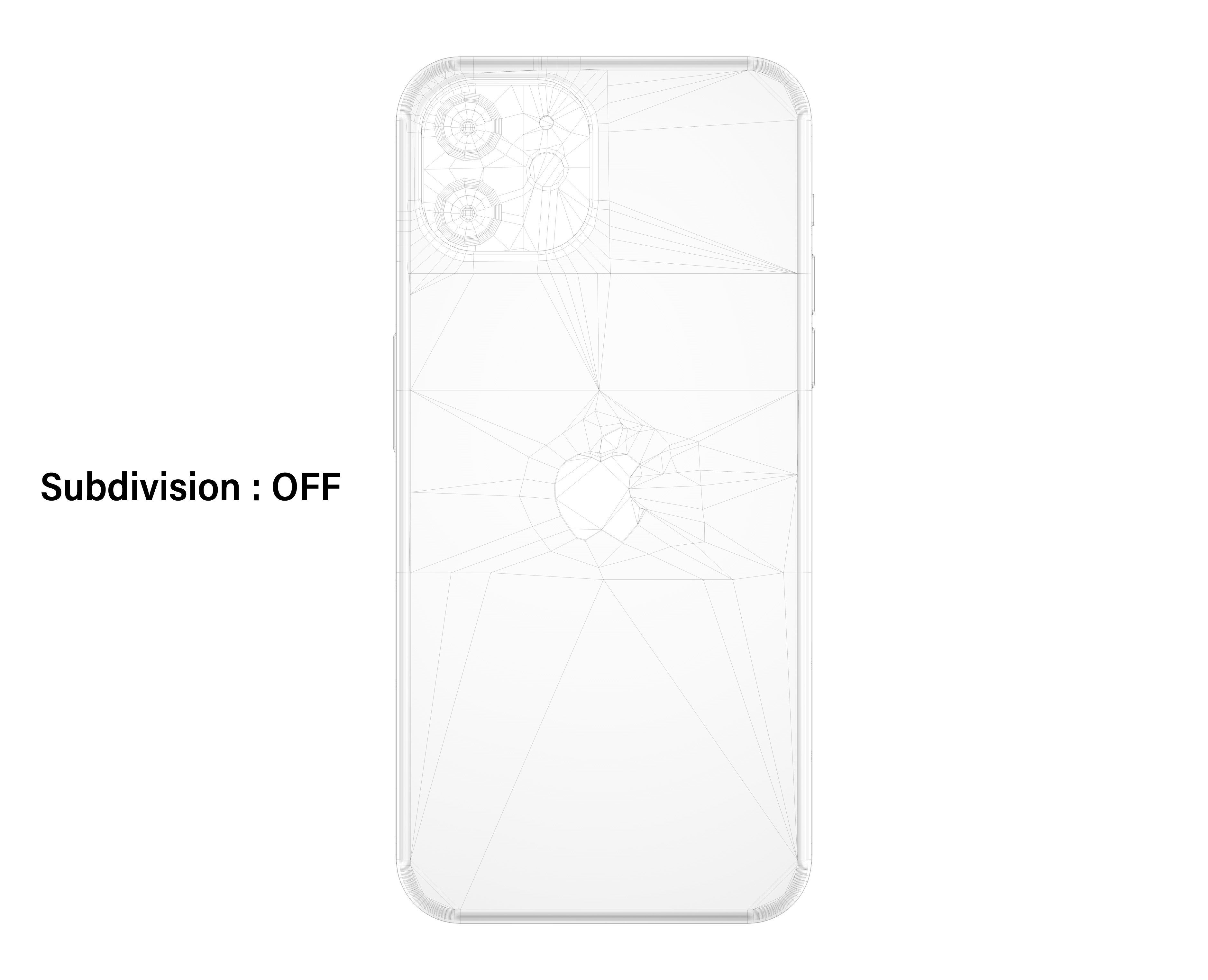 Apple 2020 iPhone Collection Low-poly 3D model_35
