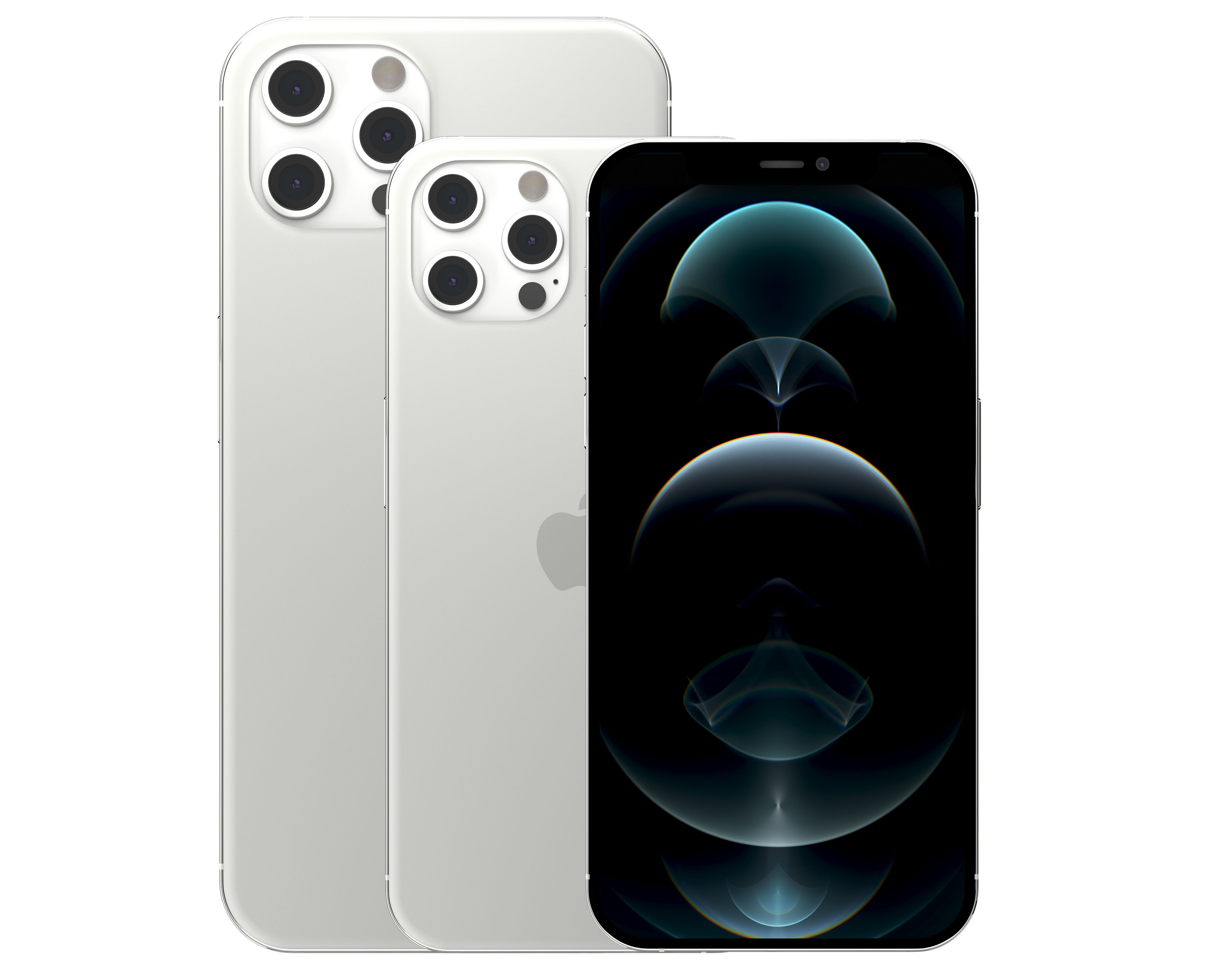 Apple 2020 iPhone Collection Low-poly 3D model_8