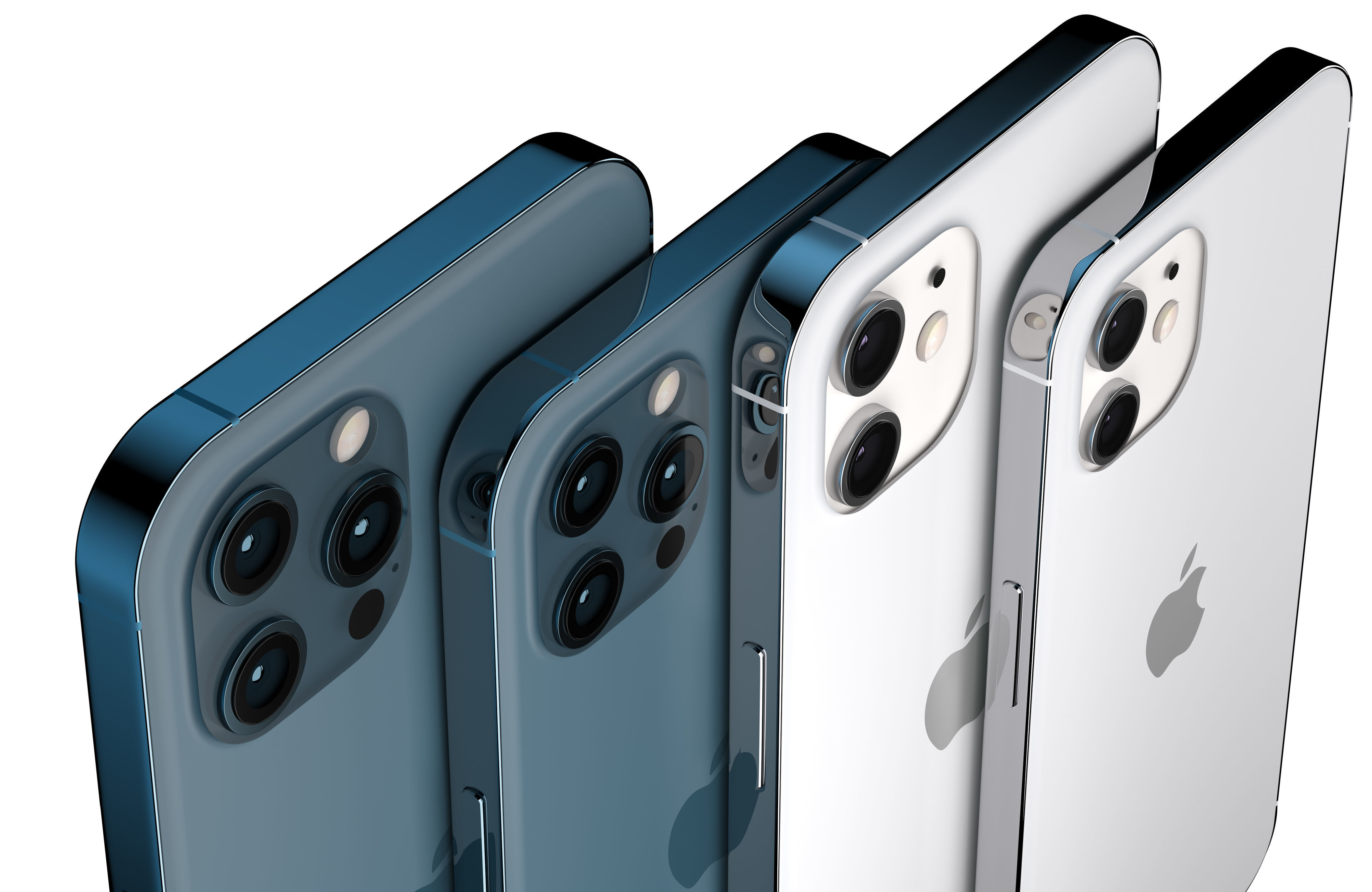 Apple 2020 iPhone Collection Low-poly 3D model_15