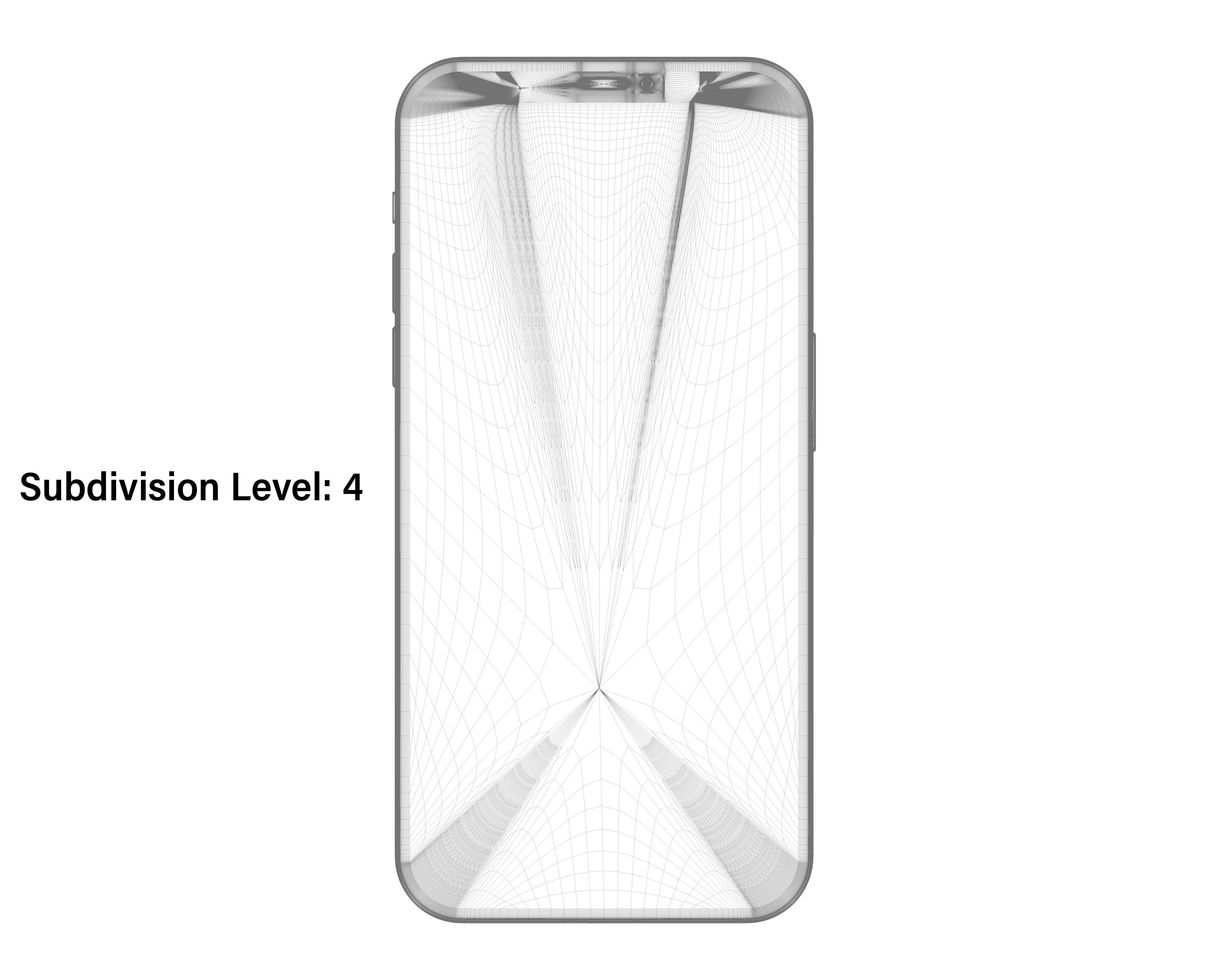 Apple 2020 iPhone Collection Low-poly 3D model_34