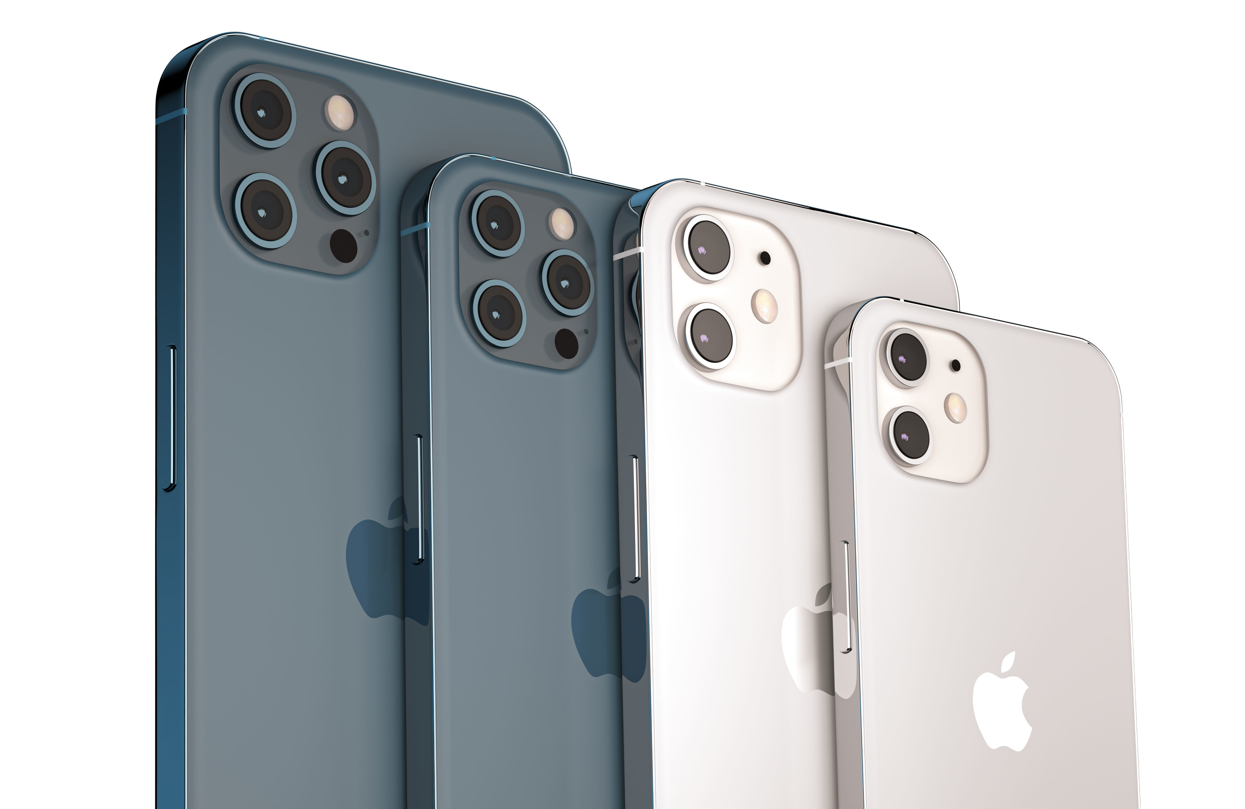 Apple 2020 iPhone Collection Low-poly 3D model_10