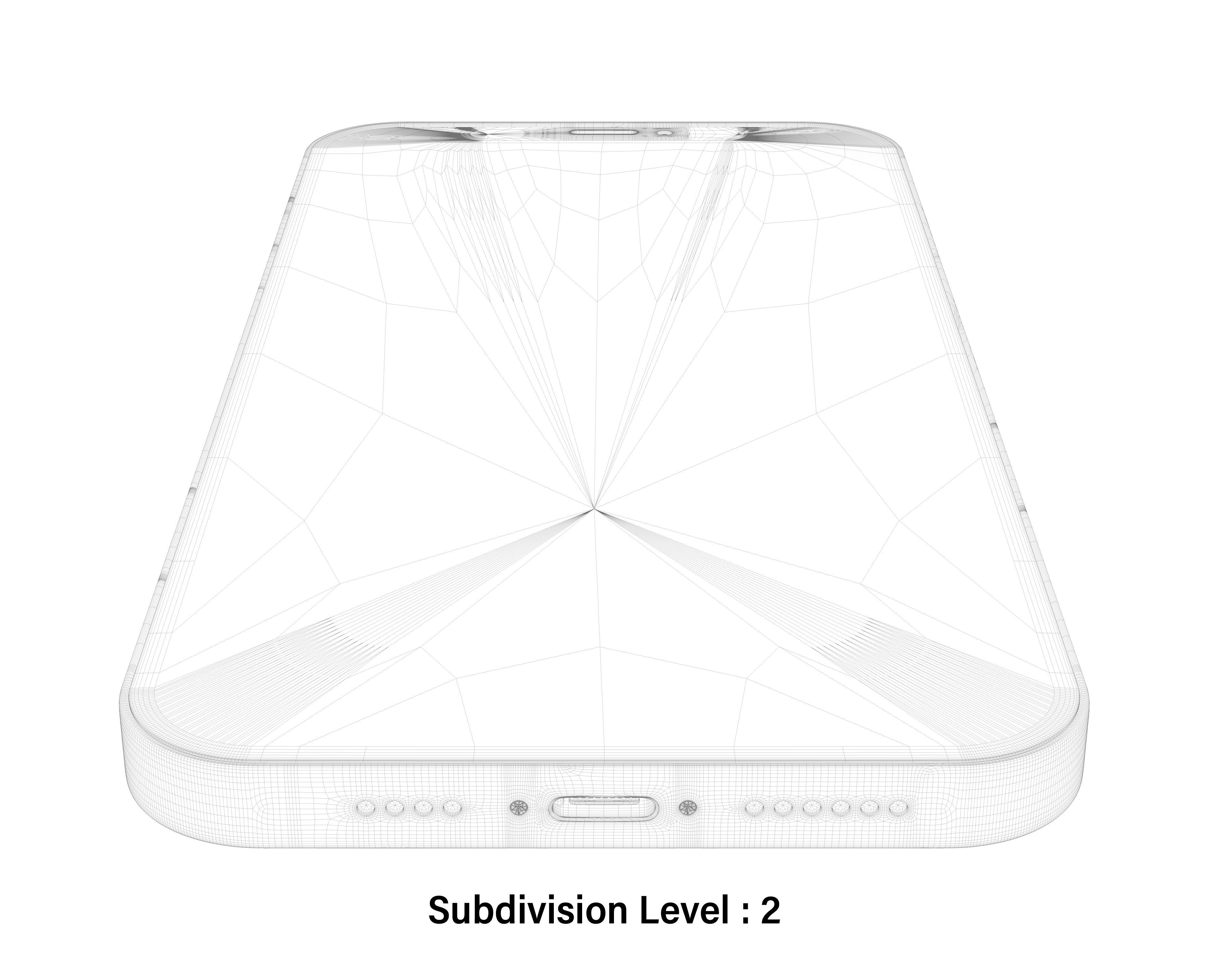 Apple 2020 iPhone Collection Low-poly 3D model_51