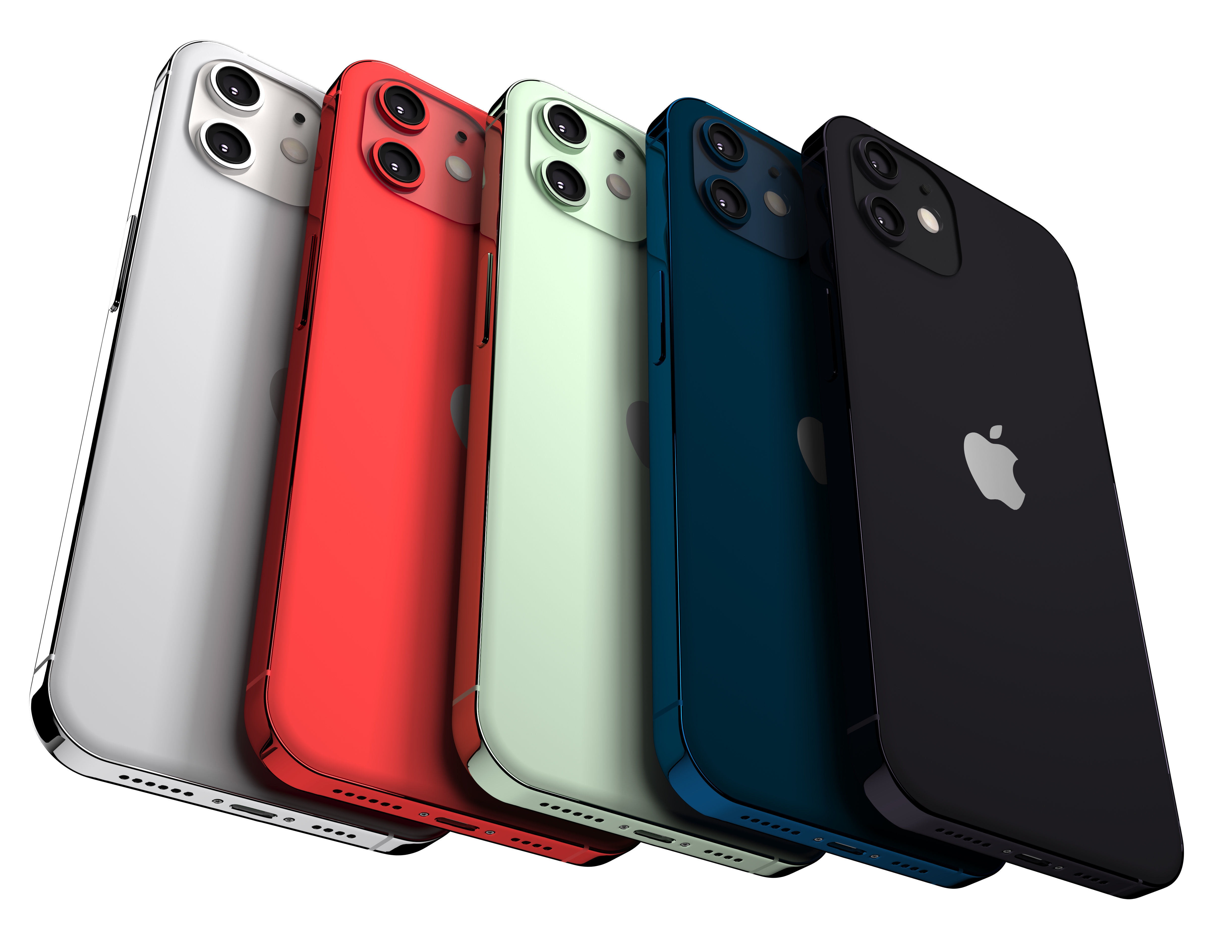 Apple 2020 iPhone Collection Low-poly 3D model_22