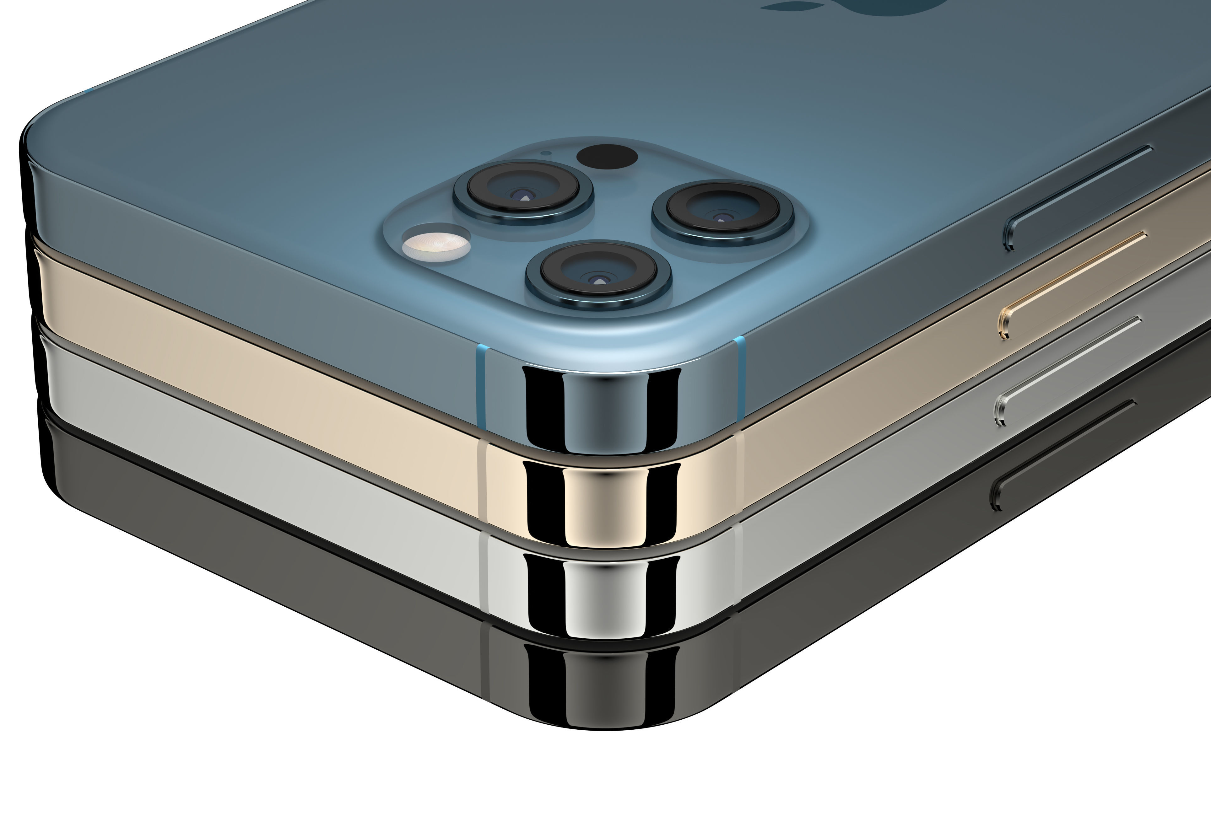 Apple 2020 iPhone Collection Low-poly 3D model_12