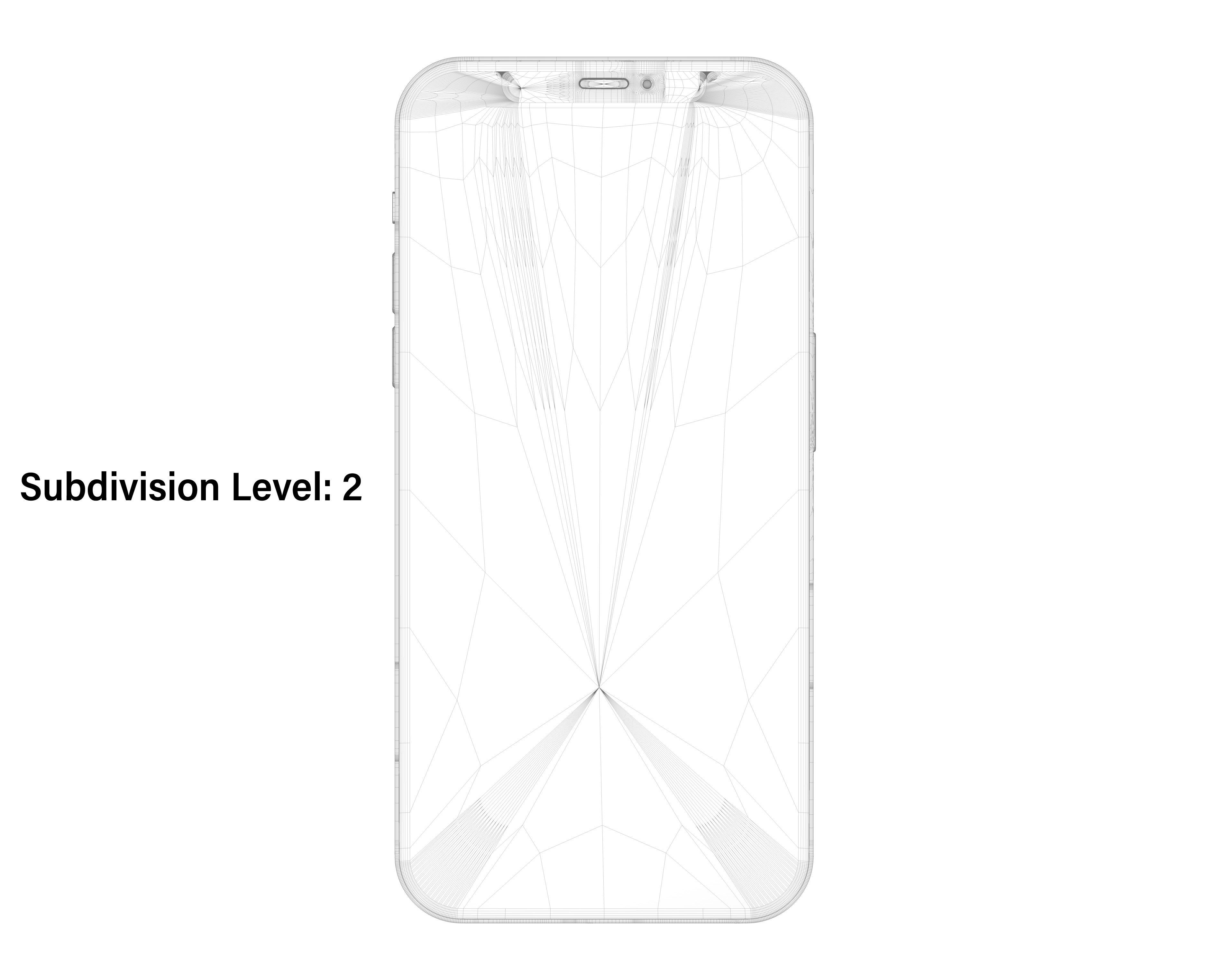 Apple 2020 iPhone Collection Low-poly 3D model_33