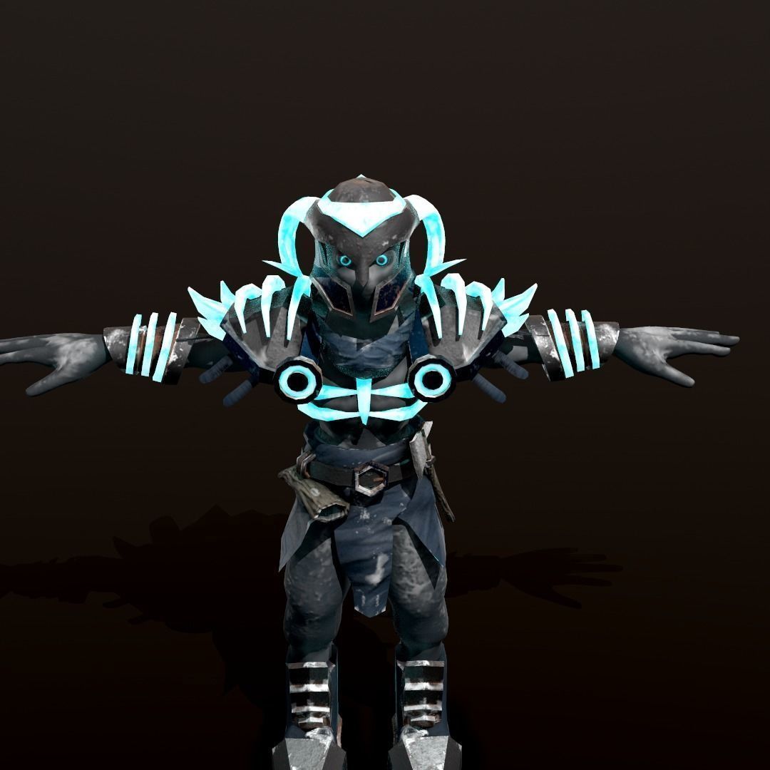 Death Knight DnD Character Stylized 3D printing miniature model  3D print model_10