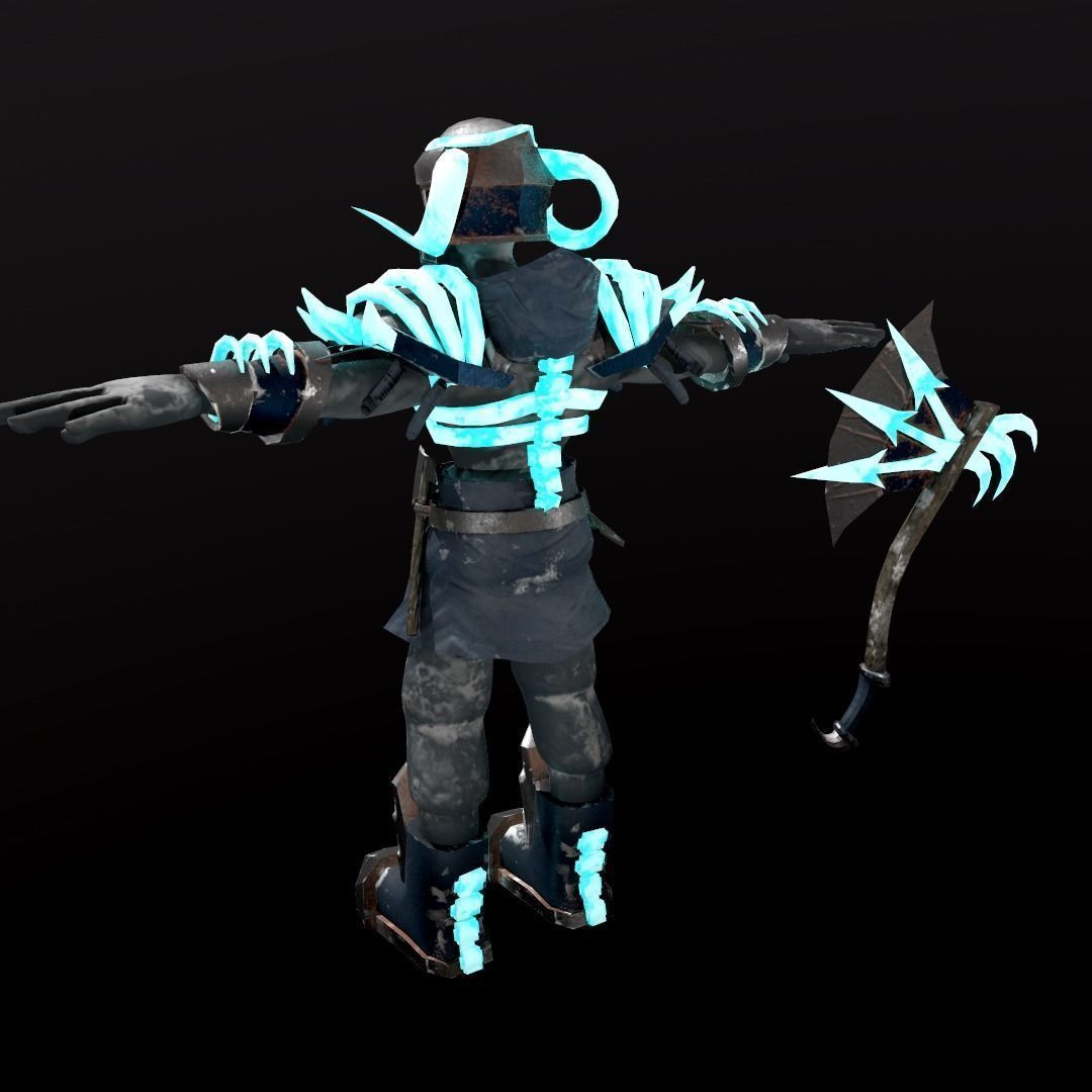 Death Knight DnD Character Stylized 3D printing miniature model  3D print model_7