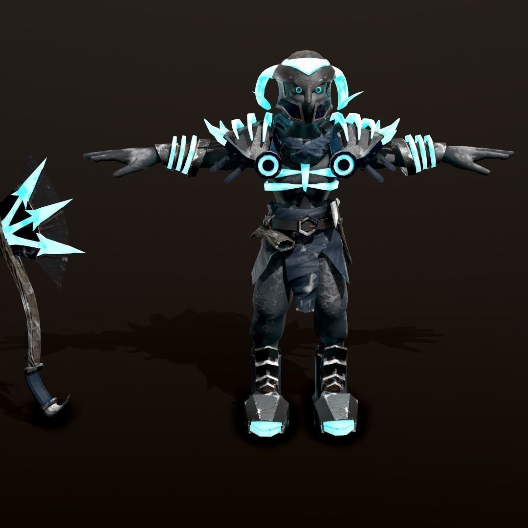 Death Knight DnD Character Stylized 3D printing miniature model  3D print model_11