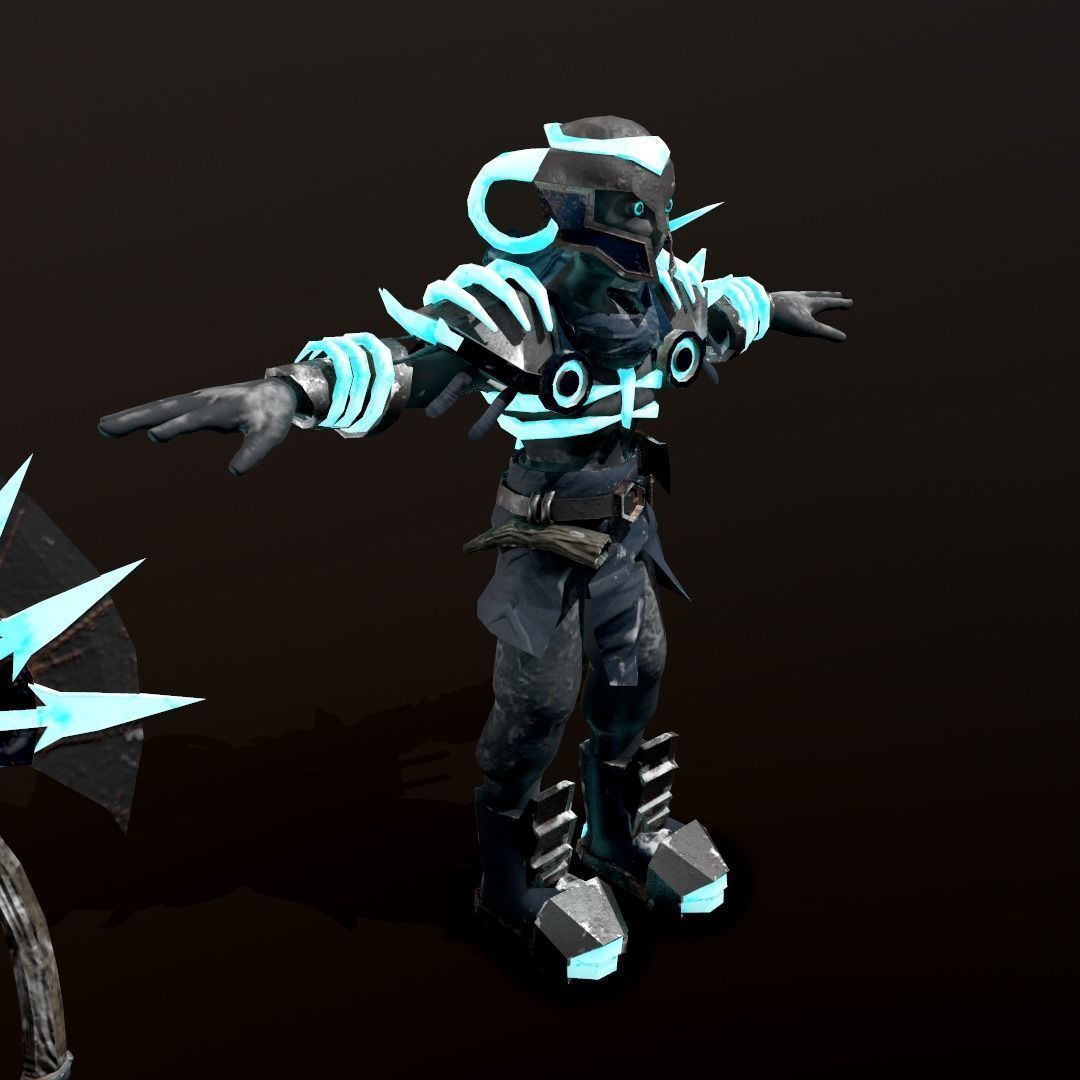 Death Knight DnD Character Stylized 3D printing miniature model  3D print model_8