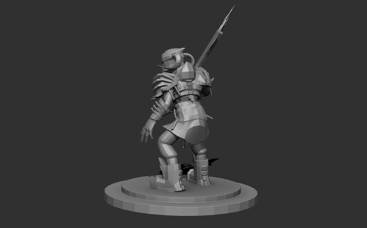 Death Knight DnD Character Stylized 3D printing miniature model  3D print model_6