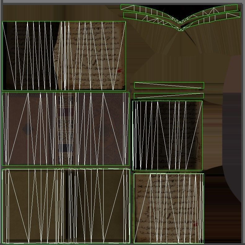 Old Book PBR 3D Model Free low-poly 3D model_5