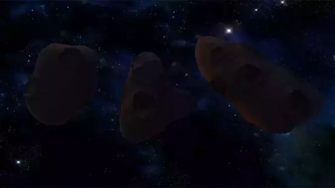 pack of 3 asteroid