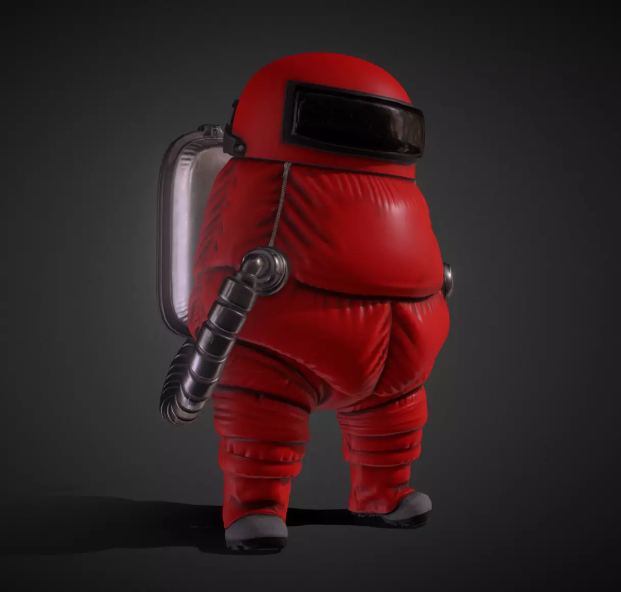 Among Us Space model Low-poly 3D model_0
