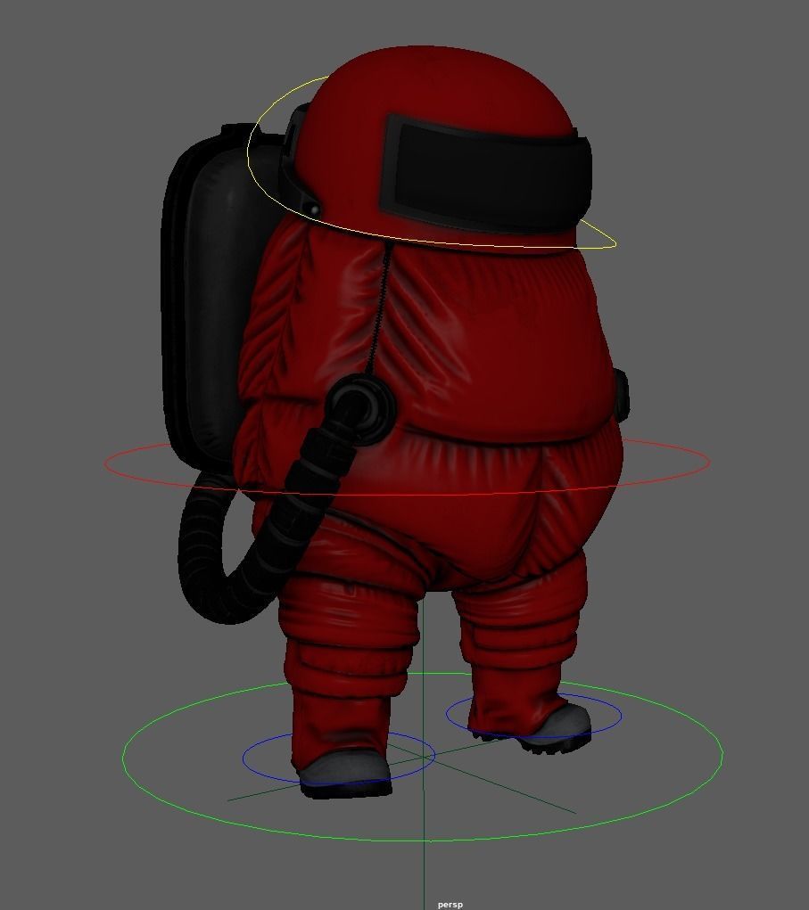 Among Us Space model Low-poly 3D model_1