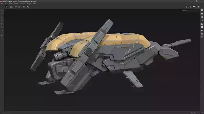 scifi-model542 robot 3D model