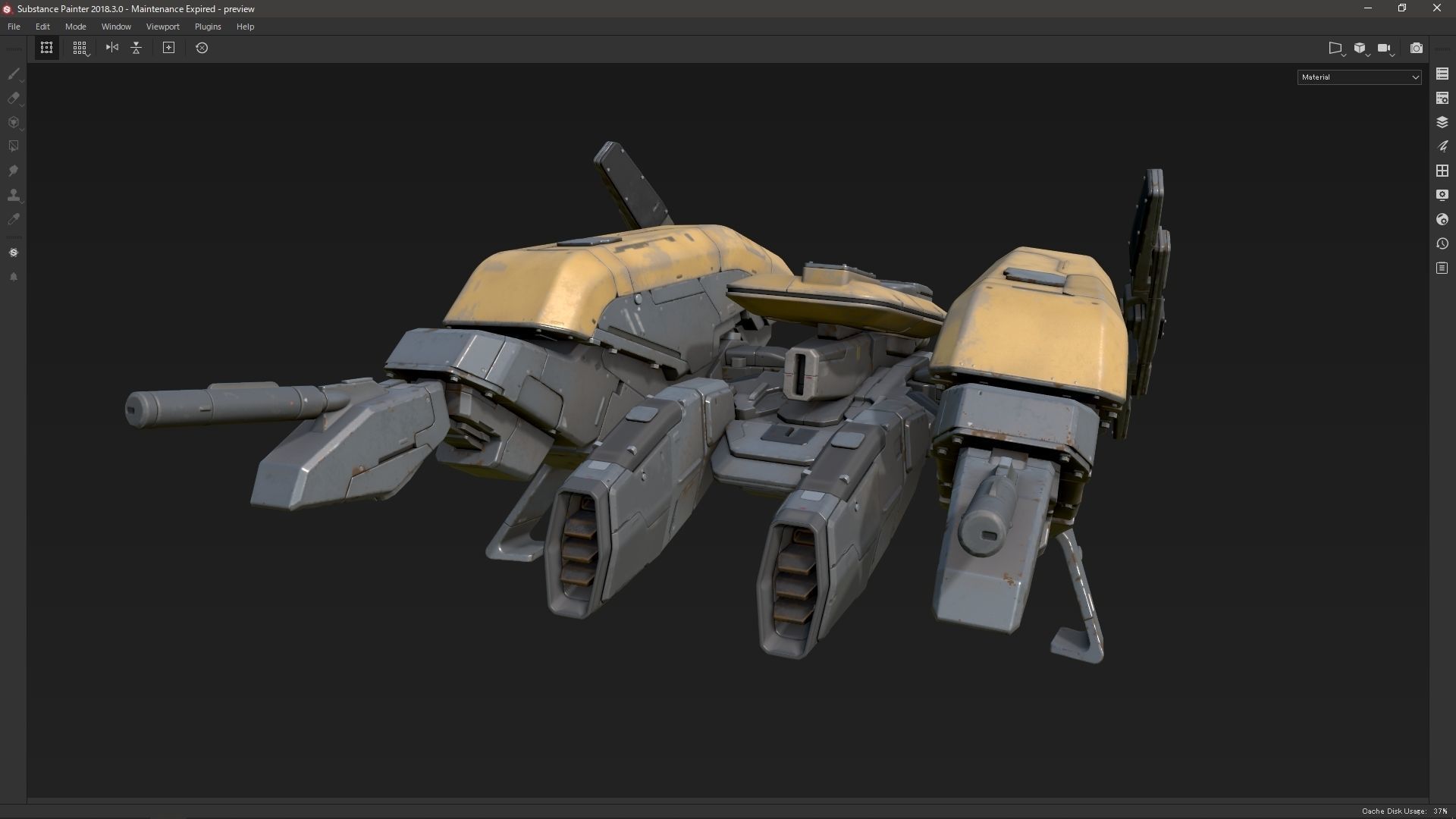 scifi-model542 robot 3D model_2