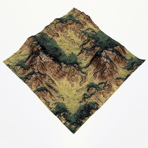 Mountains north erosion n1 3D model