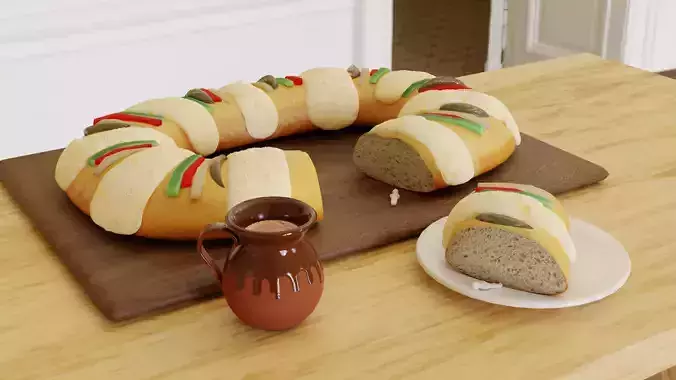 Three Kings Cake 3D model