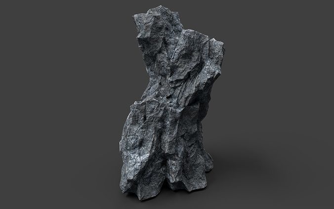 Rock 7-1 Low-poly 3D model